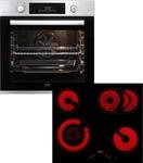 BEKO Backofen-Set "BBSM12320XMPEF", Energieeffizienz: A+, schwarz (edelstahl,