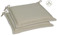 Sitzkissen GO-DE, beige (beige, unifarben), B:45cm L:47cm, Polyester,