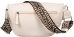 Bauchtasche TOM TAILOR "Palina", Damen, Gr. B/H/T: 30cm x 19cm x 10,5cm, wei&szlig;,