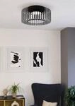 EGLO Deckenleuchte "GINESTRONE-Z Deckenlampe schwarz, ZigBee 3.0, Timer,