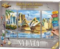 Malen nach Zahlen SCHIPPER "Meisterklasse Triptychon - Sydney", bunt, Malvorlagen,