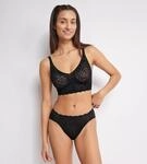 Bralette SLOGGI "ZERO Feel Bliss", Damen, Gr. XS, N-Gr, schwarz, Spitze,