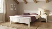 Massivholzbett OTTO HOME "Indra, Landhausstil, edles Design,zertifiziertes