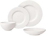 Geschirr-Set VILLEROY & BOCH "Tafelservice Manufacture Rock wei&szlig;", wei&szlig;, 16,