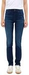 Slim-fit-Jeans MUSTANG "Damen Style Shelby Slim", Damen, Gr. 25, L&auml;nge 30, blau (802
