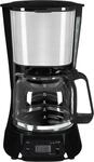 EXQUISIT Filterkaffeemaschine "KA 6119 isw", schwarz (schwarz, inox), 1,5 l, 15,