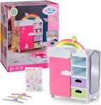 Puppenkleiderschrank BABY BORN "Regenbogen", bunt, Puppenm&ouml;bel, KinderB:32,5cm