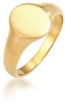 Siegelring KUZZOI "Ring Herren Siegelring Matt Basic Cool 925er Silber" Gr. 62,...