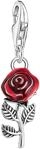 Charm-Einh&auml;nger THOMAS SABO "Rose", bunt (silberfarben, rot), Charms, Damen, Silber