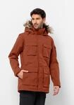 Parka JACK WOLFSKIN "GLACIER CANYON PARKA", Herren, Gr. M (50), braun (carmine),