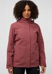 3-in-1-Funktionsjacke JACK WOLFSKIN "ROTWAND 3IN1 JKT W", Damen, Gr. XS, rot...
