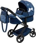 Kombi-Puppenwagen BAYER "Xeo, blau Schleife", blau, Puppenwagen, KinderB:37cm H:73cm
