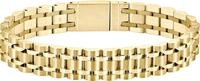 Armband BOSS "OWAN", gold (gelbgoldfarben), Armb&auml;nder, 19cm, Edelstahl, Armband
