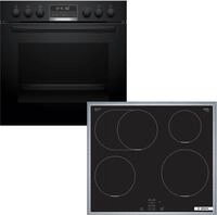 BOSCH Induktions Herd-Set "HND675LS62", Energieeffizienz: A+, schwarz, Herdsets,