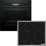 BOSCH Induktions Herd-Set "HND675LS67", Energieeffizienz: A+, schwarz, Herdsets,