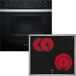 SIEMENS Elektro-Herd-Set "EQ211KA11", Energieeffizienz: A+, schwarz, Herdsets,