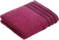 Badetuch VOSSEN "Cult de Luxe", lila (lila rain), B:67cm L:140cm, Walkfrottee,