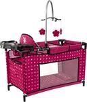 Puppenbett BAYER "Multibett", rot (fee bordeaux), Puppenm&ouml;bel, KinderB:32cm H:72cm