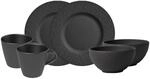 Geschirr-Set VILLEROY & BOCH "Fr&uuml;hst&uuml;cks-Set Manufacture Rock 6er Set schwarz",