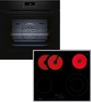 NEFF Backofen-Set "BTX46PB0", Energieeffizienz: A+, schwarz, Herdsets, Mit Air Fry