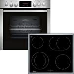 NEFF Elektro-Herd-Set "EDX4P0", Energieeffizienz: A+, schwarz (edelstahl), Herdsets,