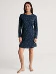 Nachthemd CALIDA "Sweet Dreams", Damen, Gr. L (48/50), N-Gr, blau (peacoat...