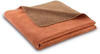 Wohndecke BIEDERLACK "Melange", braun (rust, braun), B:150cm L:200cm, Baumwolle,