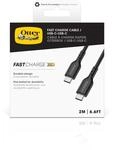 OTTERBOX USB-Kabel "Standard USB-C zu USB-C PD-Kabel 2m", schwarz, 200cmcm, Kabel,