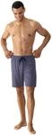 Pyjamashorts MEY "Tie Minimal", Herren, Gr. S, N-Gr, blau (neptune), Interlock,