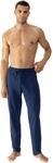 Pyjamahose MEY "Solid Night", Herren, Gr. S, N-Gr, blau (neptune), Interlock,