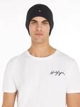 Strickm&uuml;tze TOMMY HILFIGER "TH FLAG PIMA COTTON BEANIE", Herren, schwarz,