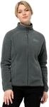 Fleecejacke JACK WOLFSKIN "MOONRISE FZ W", Damen, Gr. XS (34), gr&uuml;n (slate...