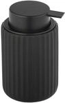 Seifenspender WENKO "Belluno", schwarz, H:13,5cm L:8cm, Keramik, Kunststoff,