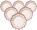 Speiseteller VILLEROY & BOCH "Speiseteller Toy's Delight &oslash; 28,4 cm 6er Set wei&szlig;",
