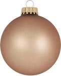 Weihnachtsbaumkugel KREBS GLAS LAUSCHA "CBK10106", gold (goldfarben), &Oslash;:6,7cm, Glas,