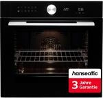 HANSEATIC Backofen "HBO7212FA1", Energieeffizienz: A+, schwarz, B:59,5cm...