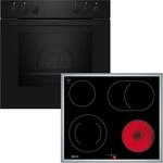 NEFF Elektro-Herd-Set "EX1B0", Energieeffizienz: A, schwarz (schwarz, edelstahl),