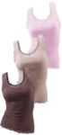 Tanktop H.I.S "mit Spitze", Damen, Gr. 32/34, rosa (ros&eacute;, braun, taupe),...