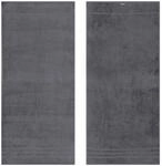 Badetuch EGERIA "Prestige", grau (anthrazit), B:75cm L:160cm, Frotteevelours,