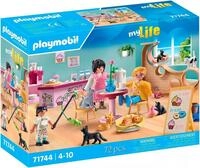 Konstruktions-Spielset PLAYMOBIL "Katzencafe (71744), Playmobil My Life", bunt,