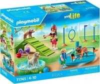 Konstruktions-Spielset PLAYMOBIL "Hundespielplatz (71745), Playmobil My Life", bunt,