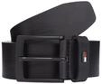 Lederg&uuml;rtel TOMMY HILFIGER "ADAN 3.5 cm breit EXT", Herren, Gr. 80, schwarz,