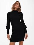 Strickkleid ONLY "ONLKATIA L/S DRESS KNT NOOS", Damen, Gr. XS, N-Gr, schwarz,...