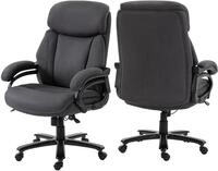 Chefsessel DUO COLLECTION "Ennio", grau (anthrazit in microfaser, schwarz,