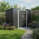 Ger&auml;tehaus KONIFERA "Gartenhaus "Max" aus langlebigem Metall", grau (anthrazit),