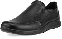 Slipper ECCO "IRVING", Herren, Gr. 39, schwarz, Glattleder, Schuhe Slipper, Business