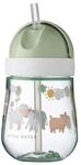 Kinderbecher MEPAL "Strohhalmbecher Mio 300 ml", gr&uuml;n (little farm), Silikon,
