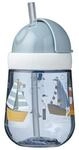 Kinderbecher MEPAL "Strohhalmbecher Mio 300 ml", blau (sailors bay), Silikon,