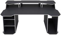 Gamingtisch BYLIVING "MATRIX", schwarz (anthrazit mit aufkleberset, anthrazit,
