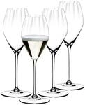 Champagnerglas "Champagnergl&auml;ser Performance 375 ml 4er Set transparent", bunt